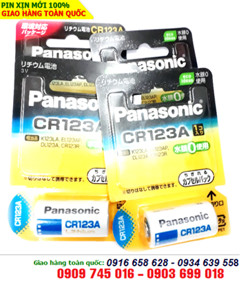Pin Panasonic CR123A, CR123AW lithium 3V chính hãng Nội địa Nhật